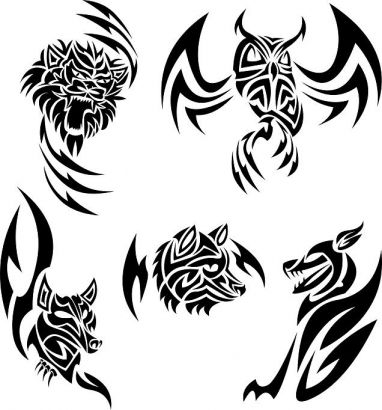 Tribal Animal Tattoo